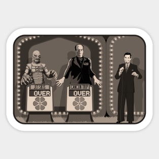 Double Over (Sepia) (Universal Monsters/Price is Right) Sticker